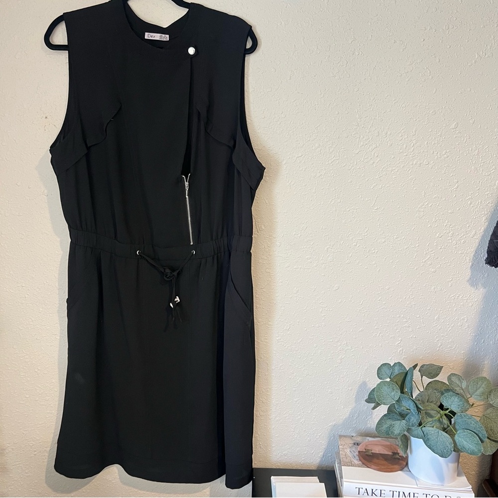 Dex- Sleeveless Dress for women- Casual Black Dress